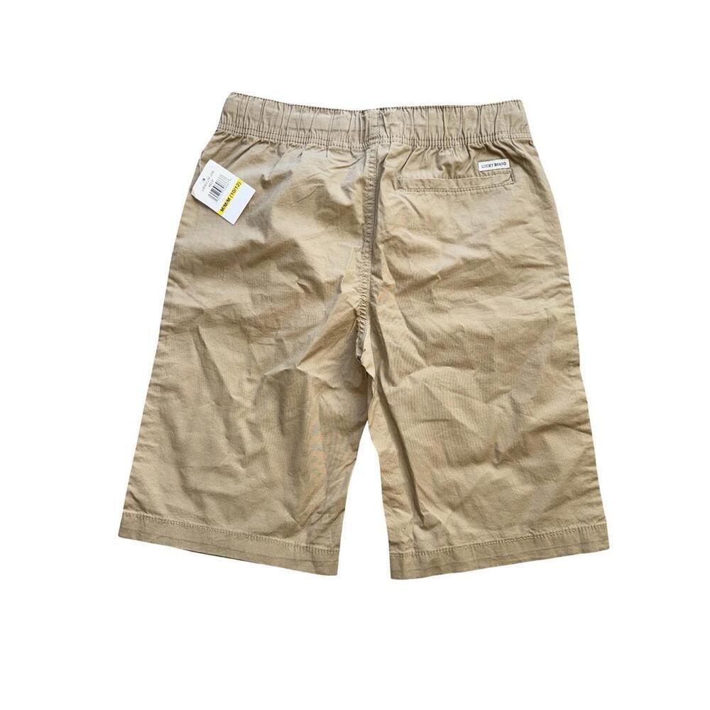 Lucky Brand Shorts Boy's Medium 10/12 Khaki Dock Elastic Waist Drawstring - Picture 5 of 5